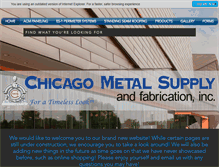 Tablet Screenshot of chicagometalsupply.com